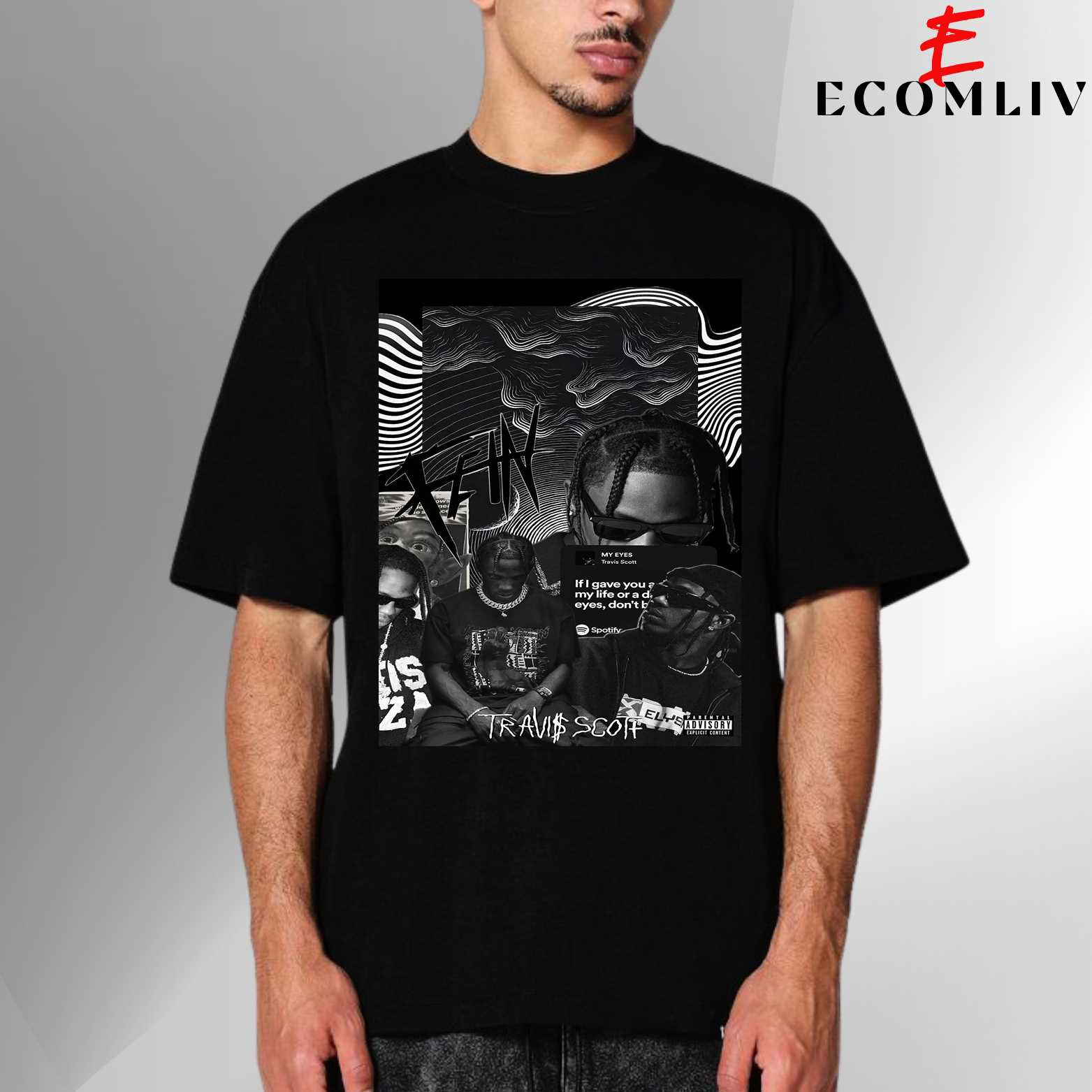 Travis Scott Concert T-Shirt, Hip Hop Graphic Tee, Utopia Merch
